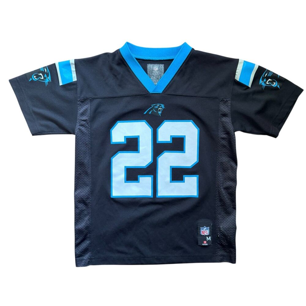 NFL Youth Boys Christian McCaffrey Carolina Panthers Jersey Size Youth M EUC